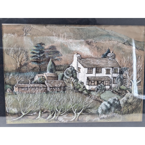 53 - Kate Merrom - Local Interest, Mill Farm, North Devon With Artist Information and Picture Verso Attra... 