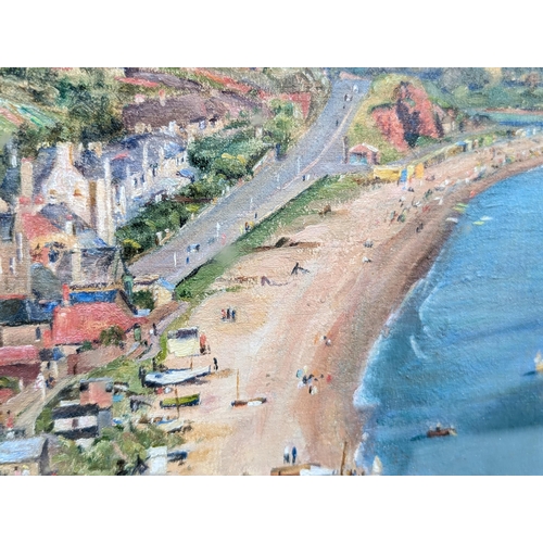 80 - Beatrice Langdon Oil On Board - Excellently Framed Budleigh  - Some Marks Inside Glass Need Attentio... 