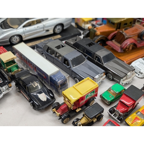 126 - Large Bundle Vintage Diecast Vehicles Plus Model Vehicles, Days Gone By, Majisto, Lledo Plus Lots Mo... 