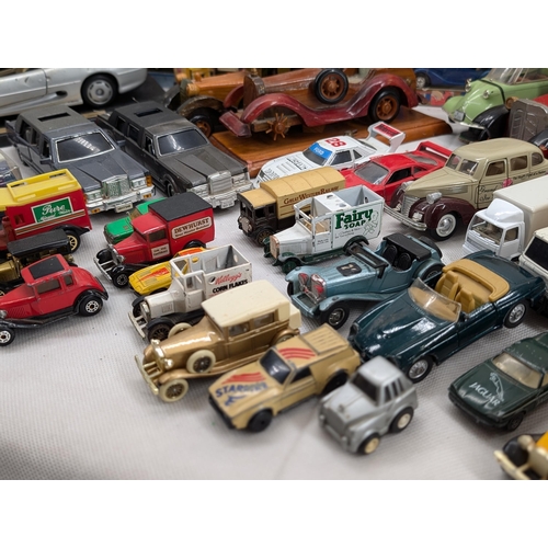 126 - Large Bundle Vintage Diecast Vehicles Plus Model Vehicles, Days Gone By, Majisto, Lledo Plus Lots Mo... 