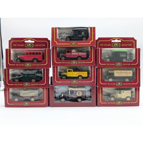 132 - Vintage The Village Cameo Collection Diecast Vehicles Qty 10