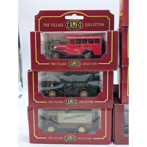 132 - Vintage The Village Cameo Collection Diecast Vehicles Qty 10