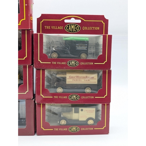 132 - Vintage The Village Cameo Collection Diecast Vehicles Qty 10