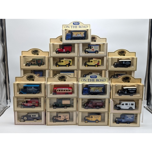 135 - Quantity 23 Tetley / Lledo Diecast Vehicles in Box Of Issue