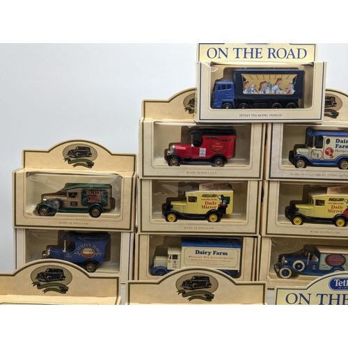 135 - Quantity 23 Tetley / Lledo Diecast Vehicles in Box Of Issue