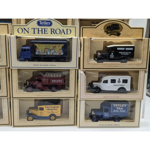 135 - Quantity 23 Tetley / Lledo Diecast Vehicles in Box Of Issue