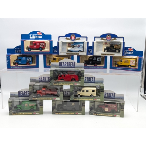 137 - Quantity 13 RNLI, Heartbeat Lledo Etc Diecast Vehicles In Box of Issue