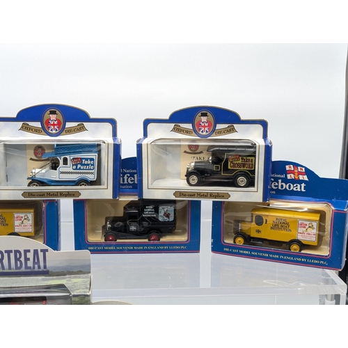 137 - Quantity 13 RNLI, Heartbeat Lledo Etc Diecast Vehicles In Box of Issue