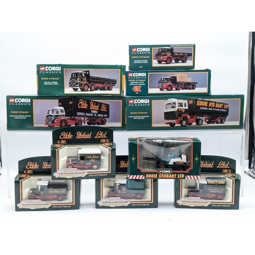 138 - Good Quantity Excellent Corgi Eddie Stobart Diecast Vehciles, All In Box Of Issue Appear Immaculate ... 