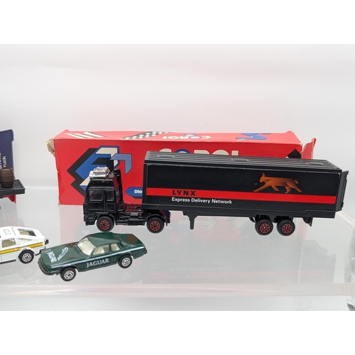 141 - Good Corgi Boxed Corgi Bundle, Boxes Tatty. Sierra, Rover, Jaguar Plus Two Lorries With Cargo