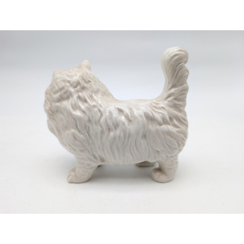 175 - Beswick White Persian Cat Figurine 13cm