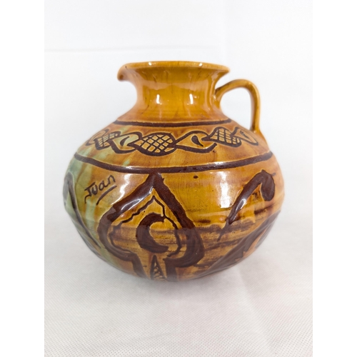 230 - Large pottery jug marked Juan 9