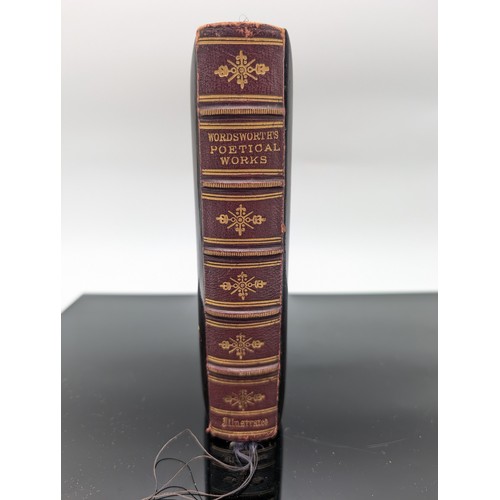 111 - 1871 Wordsworths Poetical Works, Illustrated. Fabulously Bound With Gilt Edging. Dated Inscribed to ... 