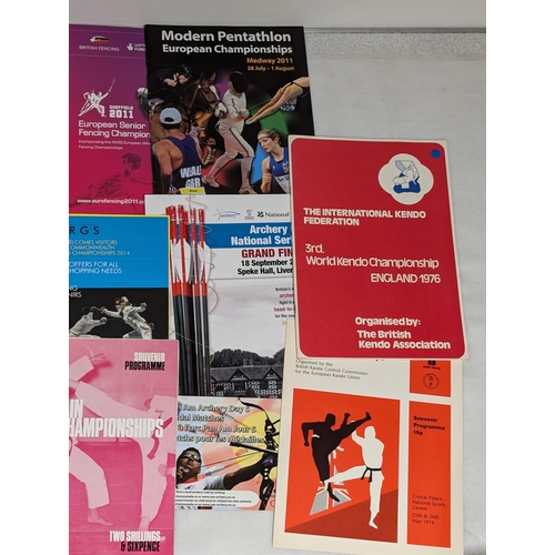 100 - Archery / Martial Arts Programmes - Various Decades