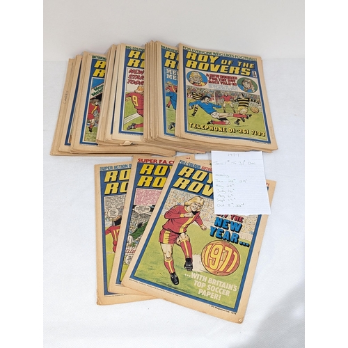 21 - Roy of The Rovers 1977 Some Issues Missing As Pictured