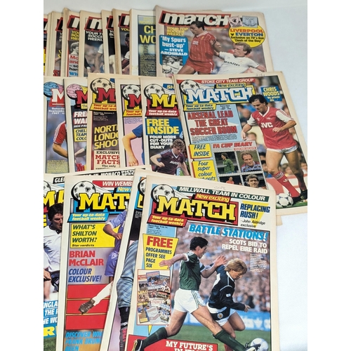 30 - Large Quantity Match Magazines, Mostly 70/80s