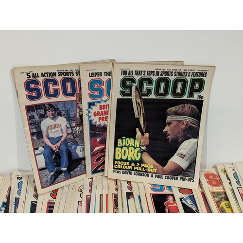 31 - Scoop Magazines Large Quantity Mostly Early 80s