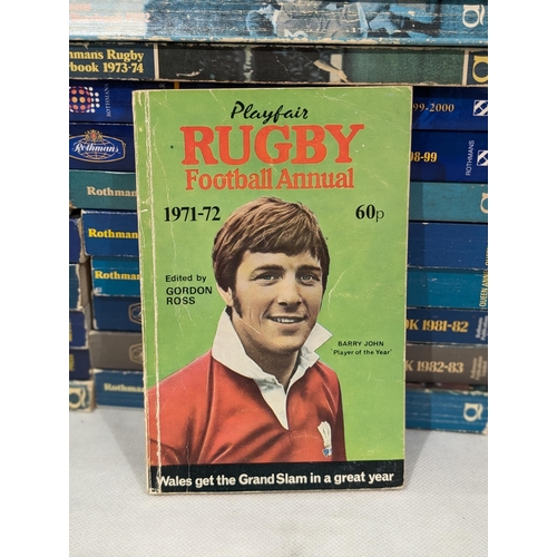 34 - 36 Rugby Yearbooks, Mostly Rothman Yearbooks 70s/80s/90s