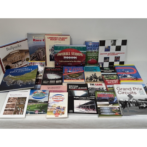 40 - Large Quantity Sporting Related Stadium / Grounds / Circuits and History Books