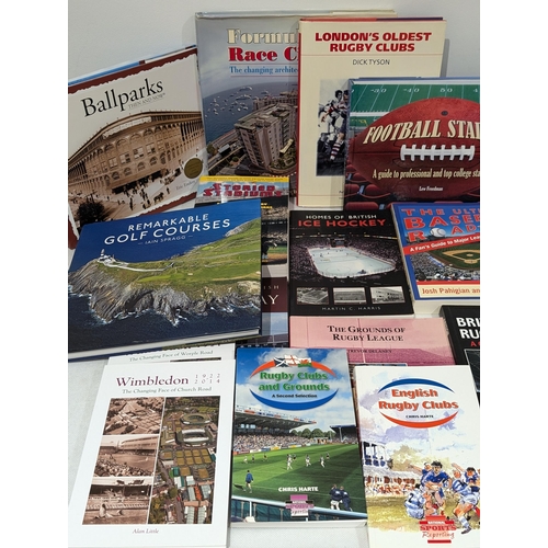 40 - Large Quantity Sporting Related Stadium / Grounds / Circuits and History Books