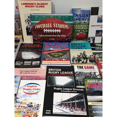 40 - Large Quantity Sporting Related Stadium / Grounds / Circuits and History Books