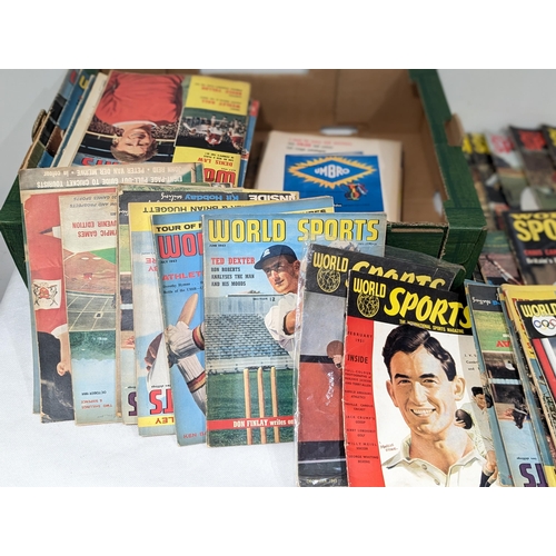 41 - Huge Quantity (4) Boxes World Sports Appx 40KG Mostly 50s/60s