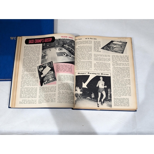 42 - Excellent Bound Volumes World Sports 1948/49/50/51/53/54/56