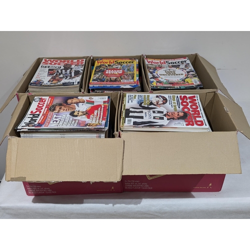 43 - Huge Quantity Appx 60KG Modern World Soccer Magazines