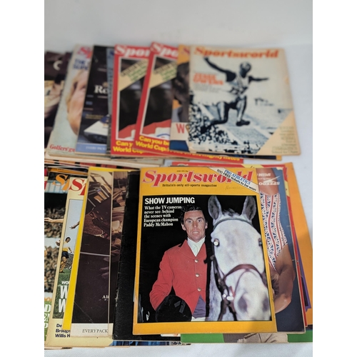 45 - Quantity Mostly 1970s Sportsworld Magazines