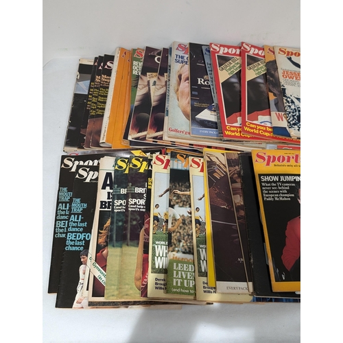 45 - Quantity Mostly 1970s Sportsworld Magazines