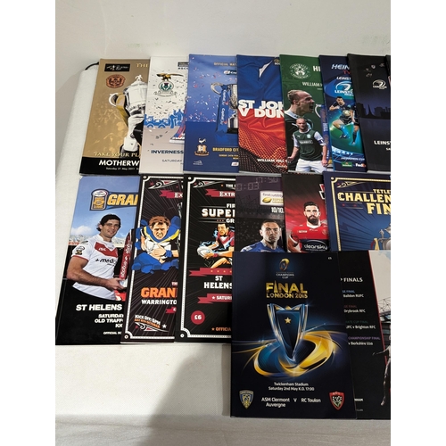 49 - Large Quantity Rugby Programmes - Finals Etc - Most 2000s