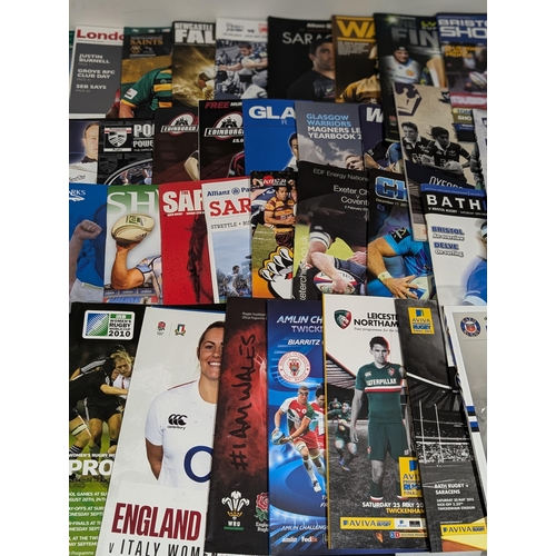 50 - Large Quantity Modern Rugby Union Programmes - World Cup Etc