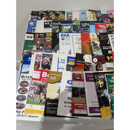 51 - Huge Quantity 100s Rugby Union Unusual Programmes - Mixture of Grass Roots / School and Unusual