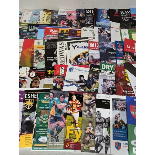 51 - Huge Quantity 100s Rugby Union Unusual Programmes - Mixture of Grass Roots / School and Unusual