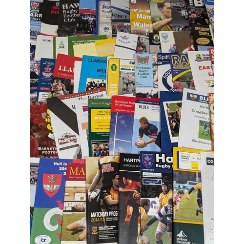 51 - Huge Quantity 100s Rugby Union Unusual Programmes - Mixture of Grass Roots / School and Unusual