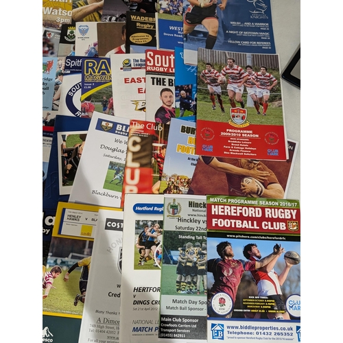 51 - Huge Quantity 100s Rugby Union Unusual Programmes - Mixture of Grass Roots / School and Unusual