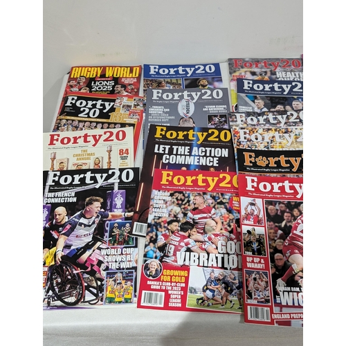 53 - Quantity Forty 20 Rugby Magazines