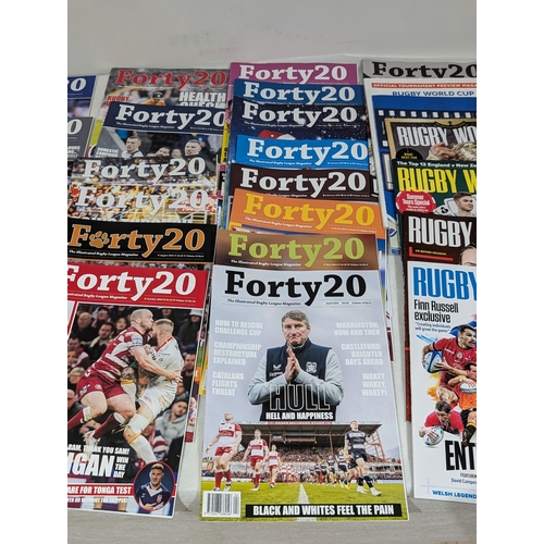 53 - Quantity Forty 20 Rugby Magazines