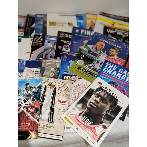 55 - Good Bundle Mainly Rugy Union Programmes - Championship Cup Plus Tonnes More !