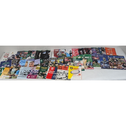 56 - Large Bundle Rugby Programmes - Mixed - Good Condition