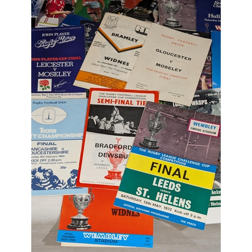 57 - Good Mixed Rugby League / Union Programme Bundle - Some Nice 70s unusual Examples