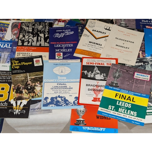 57 - Good Mixed Rugby League / Union Programme Bundle - Some Nice 70s unusual Examples