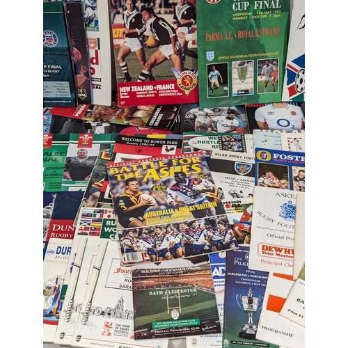 58 - Large Bundle Rugby Programmes - Finals Etc Good Mixed Lot