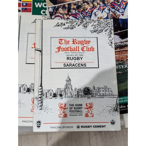 58 - Large Bundle Rugby Programmes - Finals Etc Good Mixed Lot