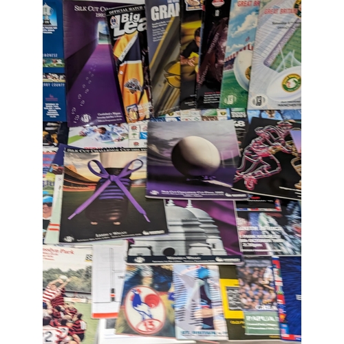 58 - Large Bundle Rugby Programmes - Finals Etc Good Mixed Lot