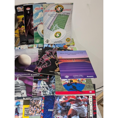 58 - Large Bundle Rugby Programmes - Finals Etc Good Mixed Lot