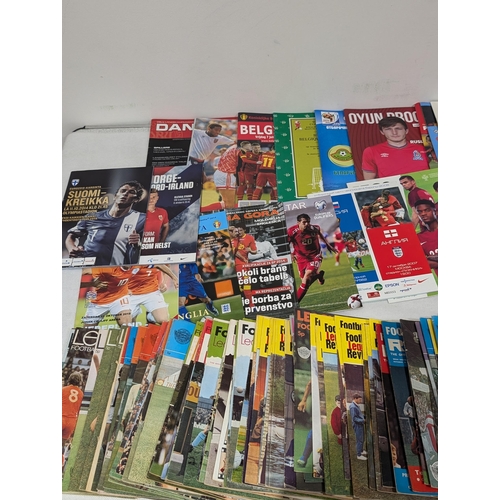 59 - Large Quantity Football Programmes, Brian Moores Head, England Etc Plus Good Quantity League Magazin... 