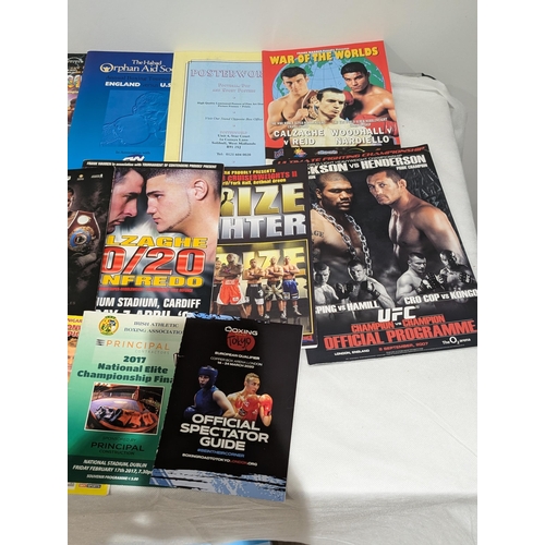 60 - Boxing - Good Quantity Programmes - Ewbank Sr, Joshua, Nigel Benn Plus Lots More Nice Bundle