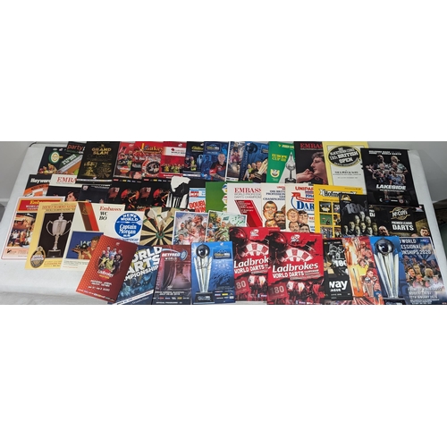 61 - Darts - Good Quantity Darts Programmes - Multiple Signed Programmes