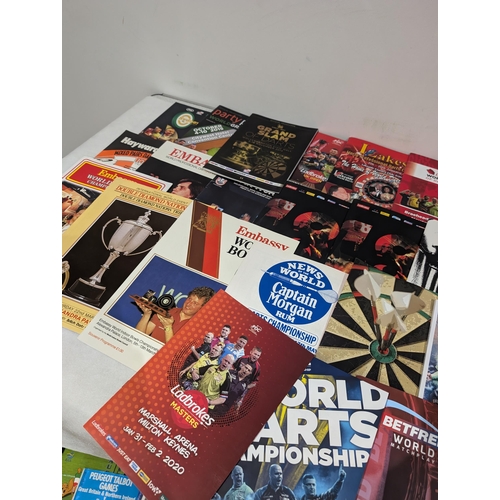 61 - Darts - Good Quantity Darts Programmes - Multiple Signed Programmes